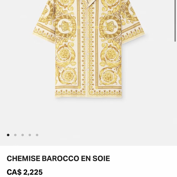 Chemise barocco en soie - Picture 2 of 2